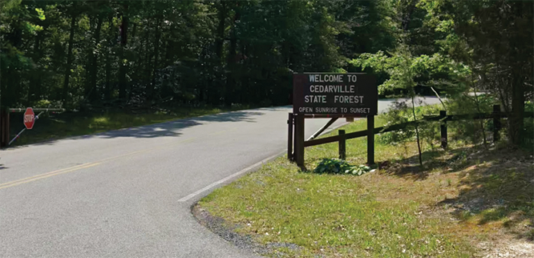 Cedarville State Forest Park Entrance